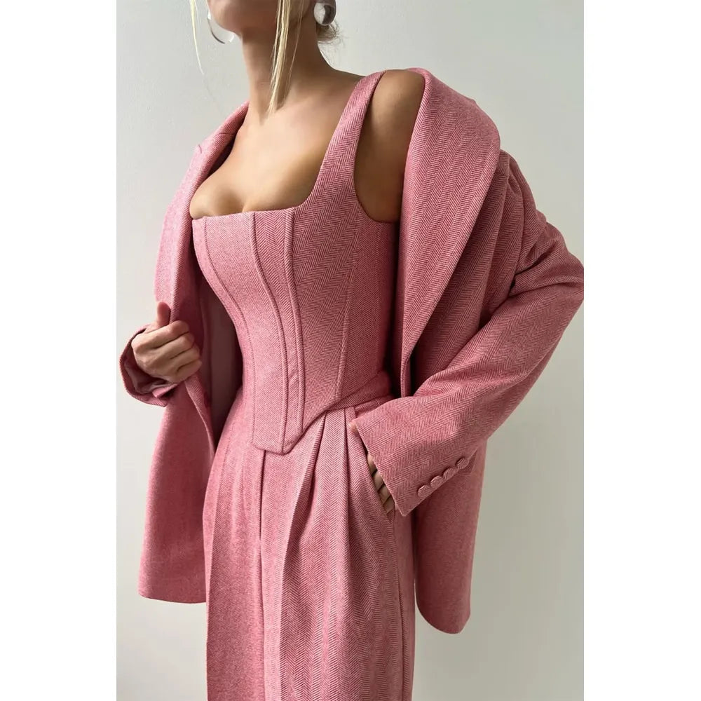 Olivia™ – Driedelig Set met Blazer