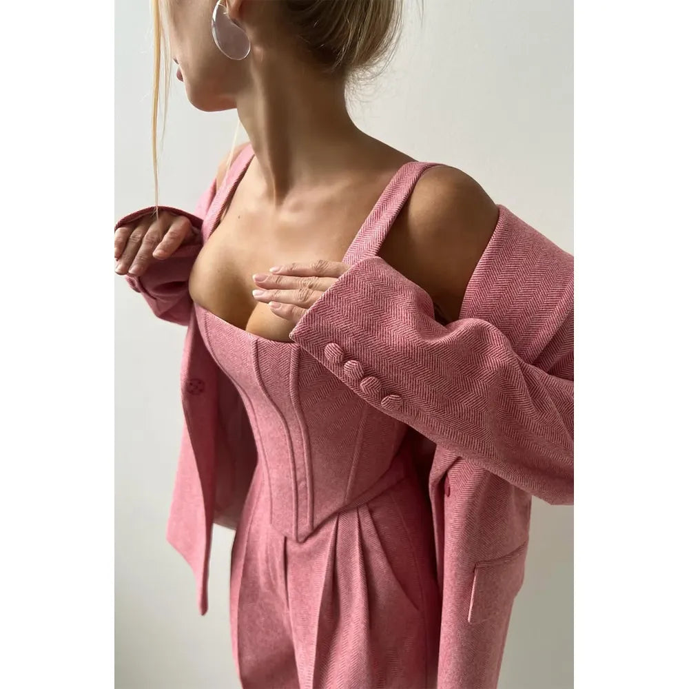 Olivia™ – Driedelig Set met Blazer