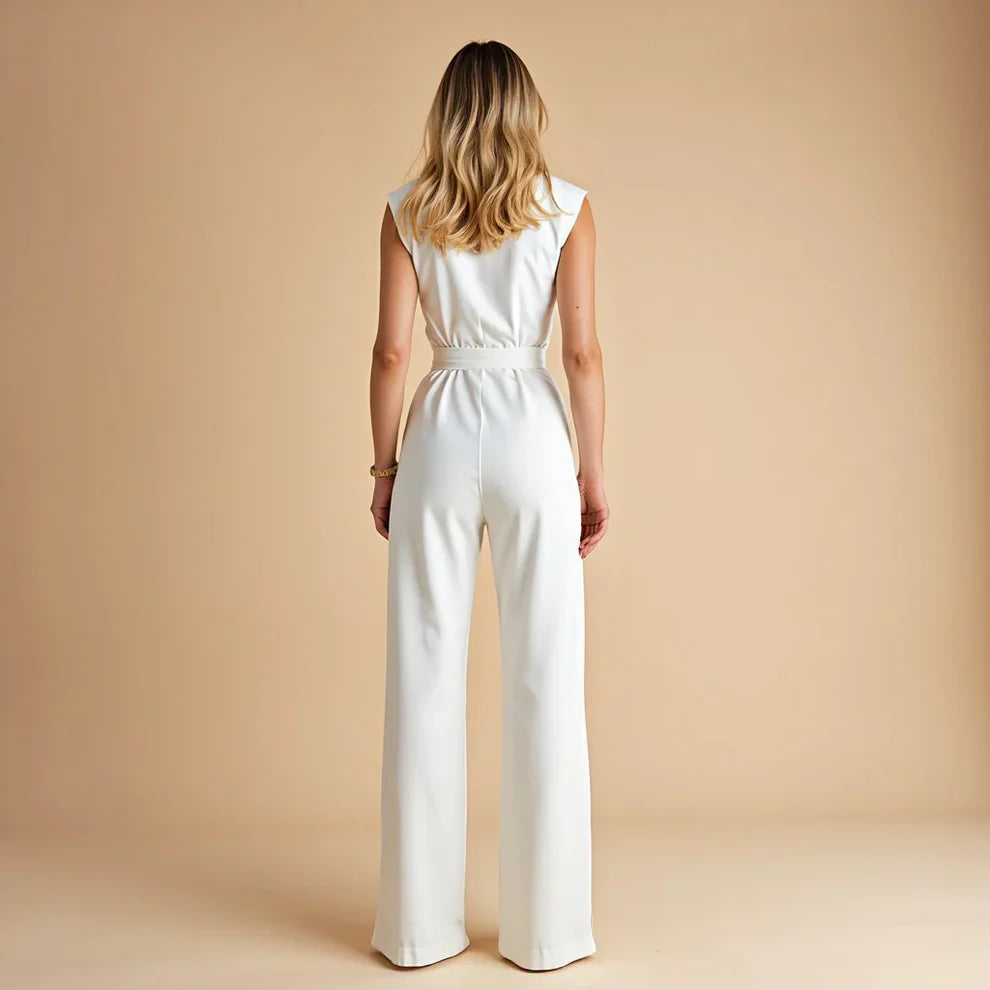Luna™ | Mouwloze Jumpsuit met Klasse