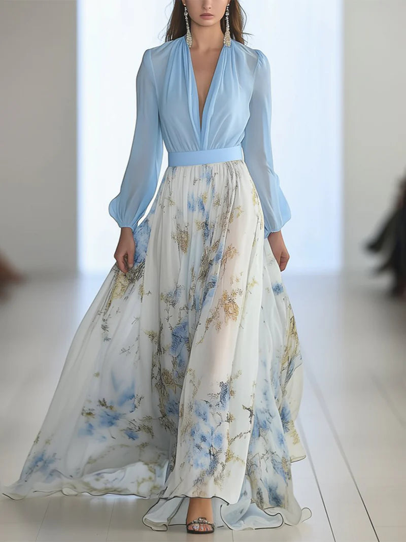 Victoria™  – Maxi-jurk met Luxe Bloemenprint