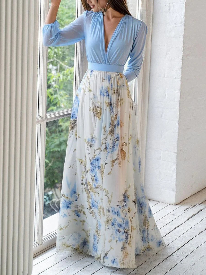 Victoria™  – Maxi-jurk met Luxe Bloemenprint