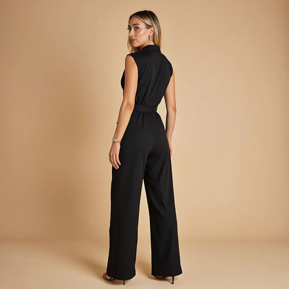 Luna™ | Mouwloze Jumpsuit met Klasse